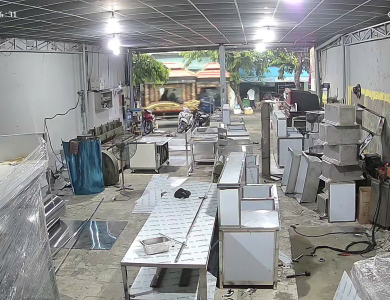 gia công thiết bị bếp inox công nghiệp