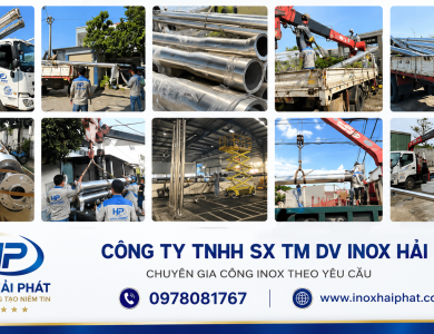 gia công cột cờ inox 