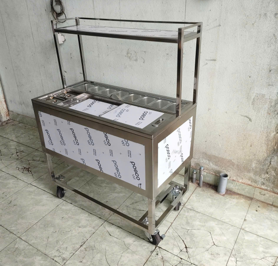 Thùng Đá Inox Có Chân