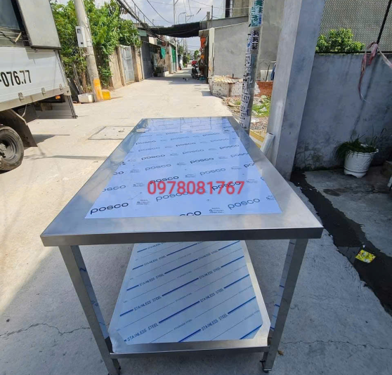 BÀN BẾP INOX 1 NAN DƯỚI