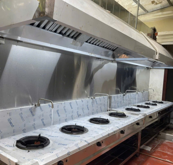 Chụp hút khói công nghiệp dài 10M inox 304 