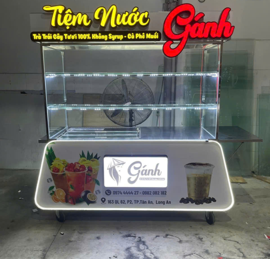 Xe Trà Trái Cây Inox 1M8