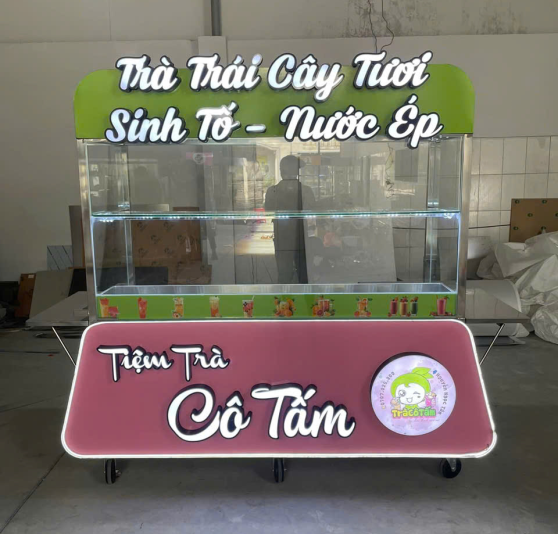 Xe Trà Trái Cây Inox 1M6