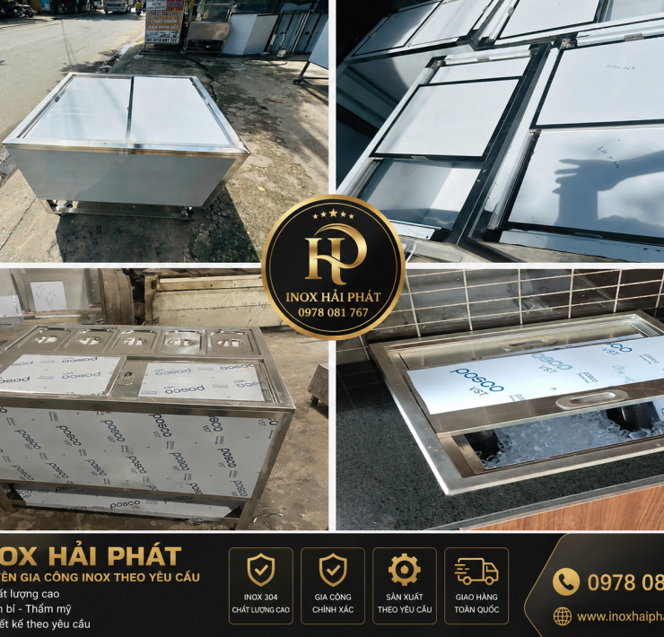 Gia Công Thùng Đá Inox Theo Yêu Cầu 