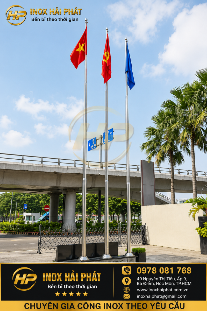 cột cờ inox
