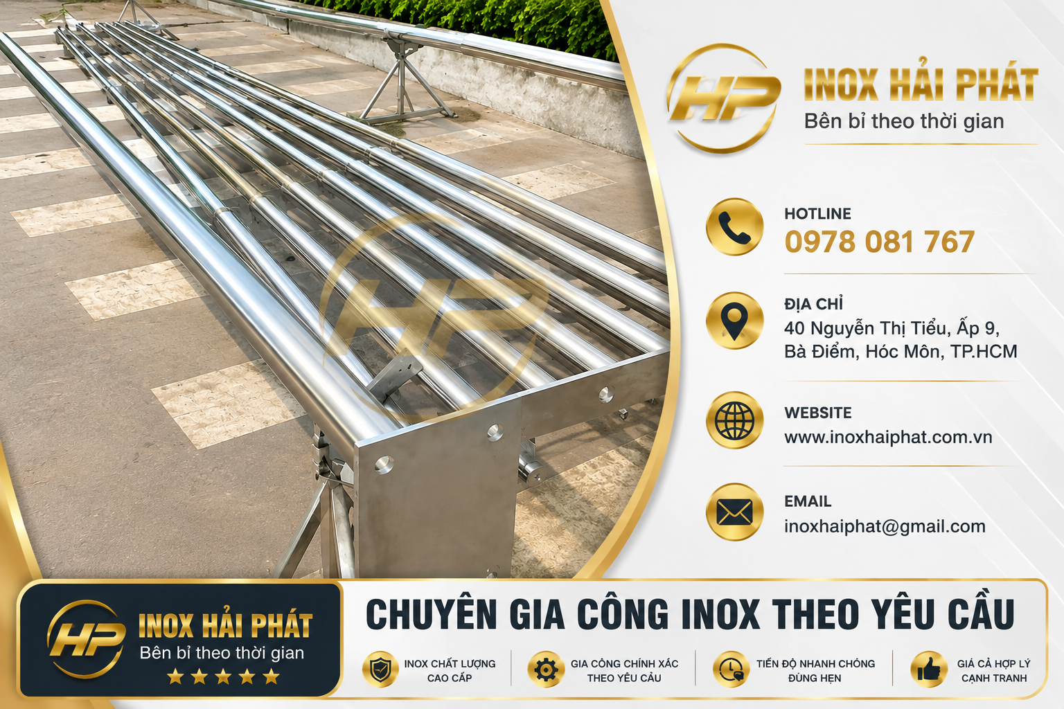 thân cột cờ inox