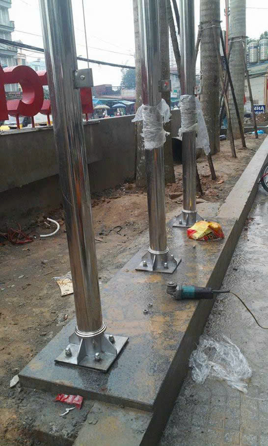 cột cờ inox 7m