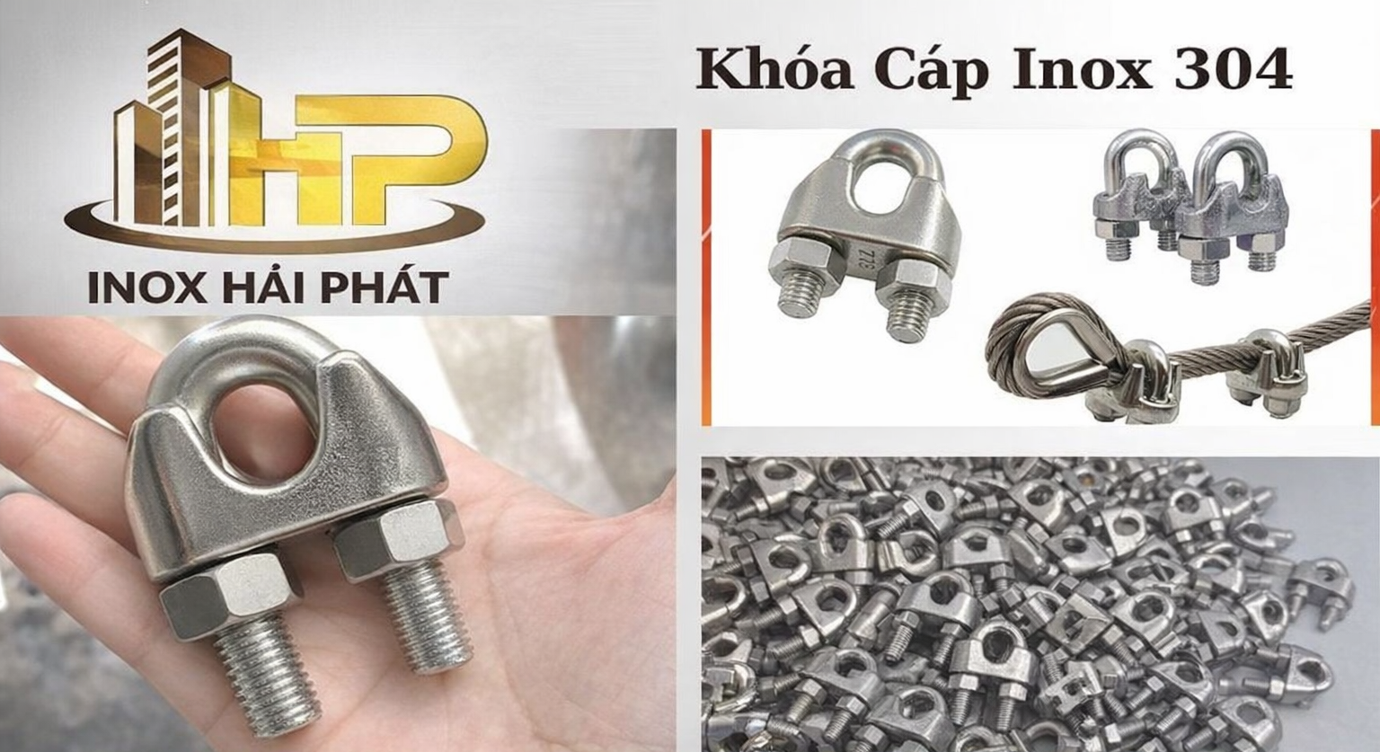 Khóa cáp cột cờ inox 304