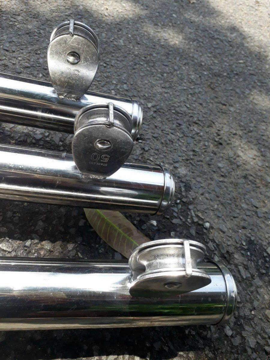 Ròng rọc được làm bằng inox 304, đẹp và bền bỉ theo thời gian