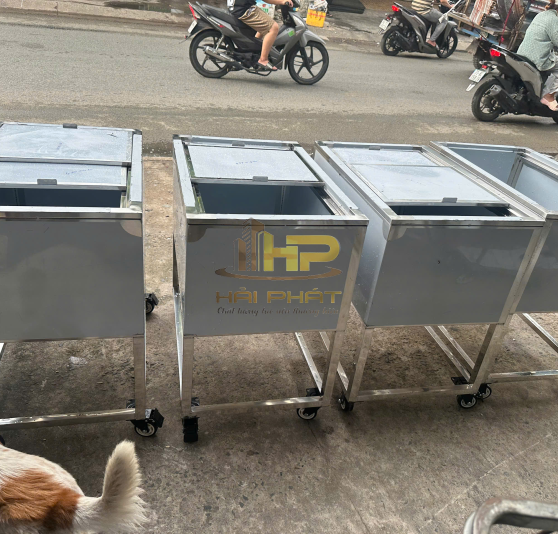 thùng đá inox âm bàn