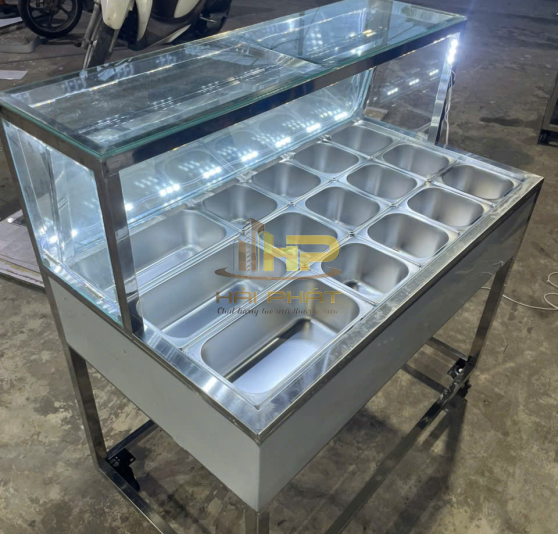 thùng đá inox âm bàn