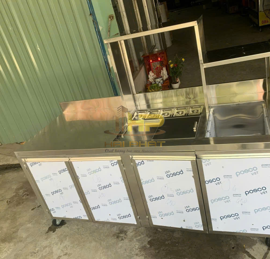 Quầy Pha Chế Inox 304 Âm Quầy Bar Chuyên Nghiệp