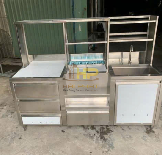 Quầy Pha Chế Inox 304 Âm Quầy Bar Chuyên Nghiệp