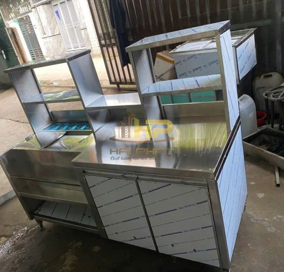 Quầy Pha Chế Inox 304 Âm Quầy Bar Chuyên Nghiệp