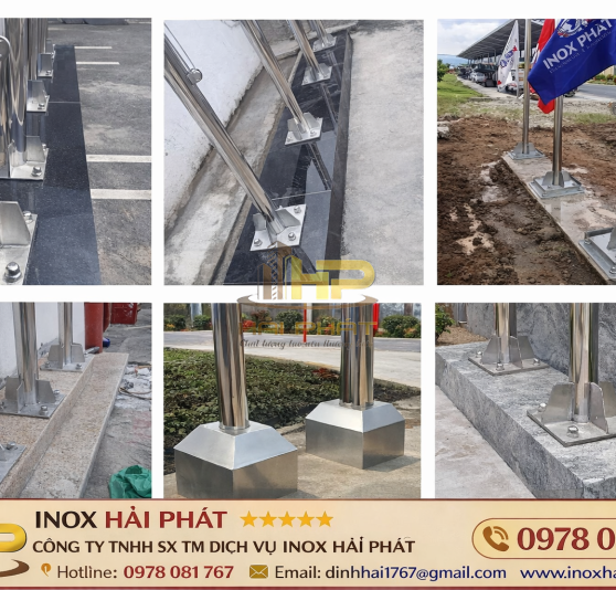 Cột Cờ Inox 9m
