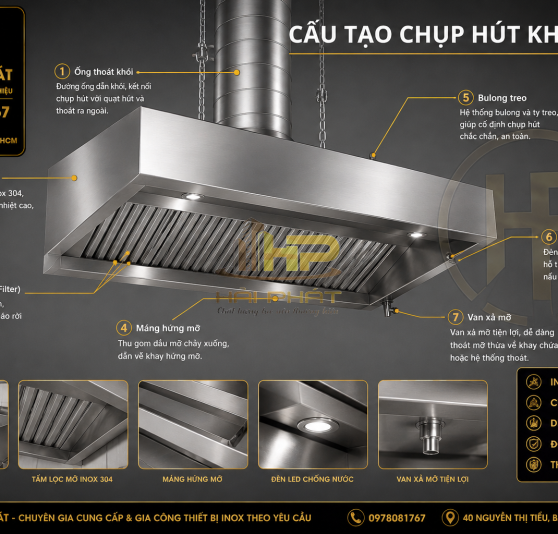 chụp hút mùi bếp  ăn 4m