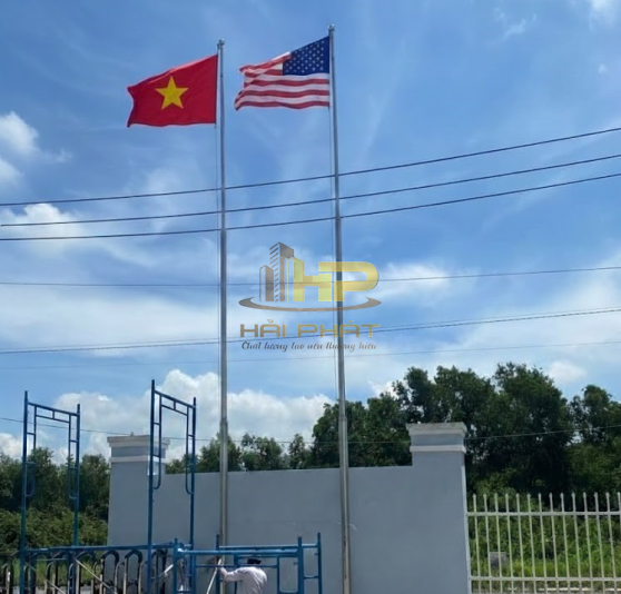 Cột Cờ Inox Cao 8M