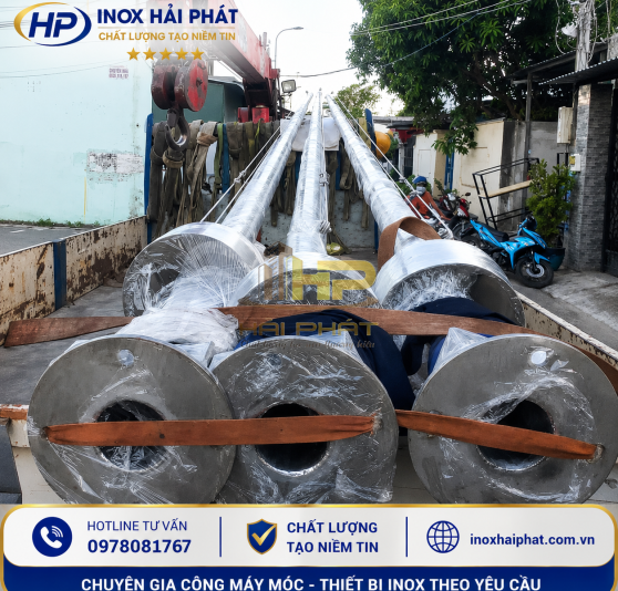 cột cờ inox 304 ngoài trời