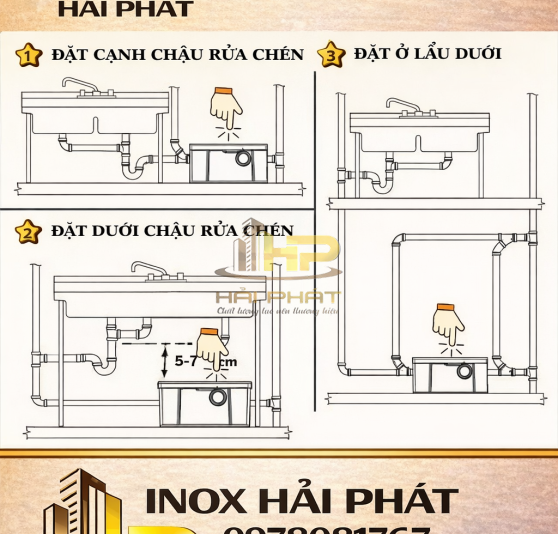 Bể Tách Mỡ 1300L