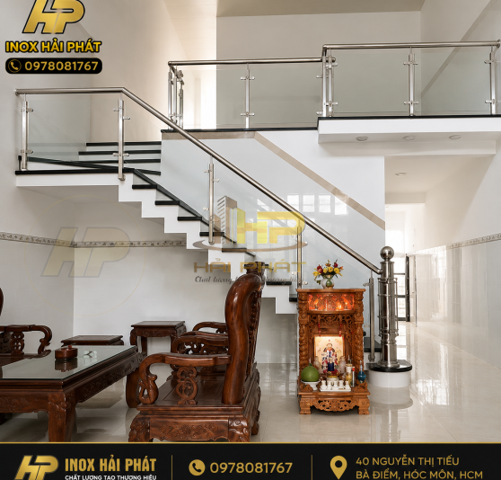cầu thang inox đẹp 