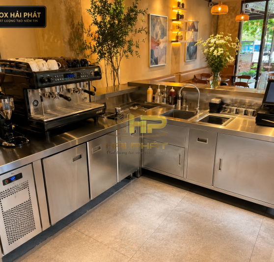 quầy pha chế cafe inox 304