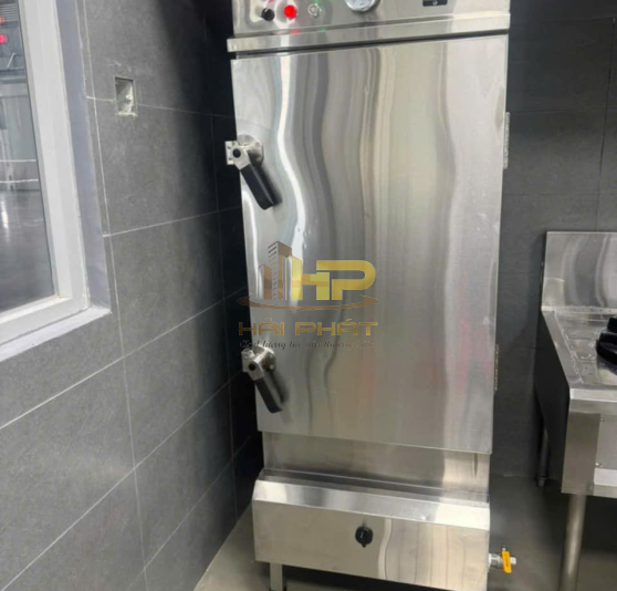 Tủ Hấp Cơm Gas Công Nghiệp Nhiều Khay