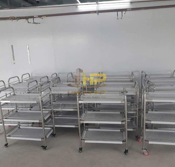 Xe Đẩy Vải Xếp Chồng