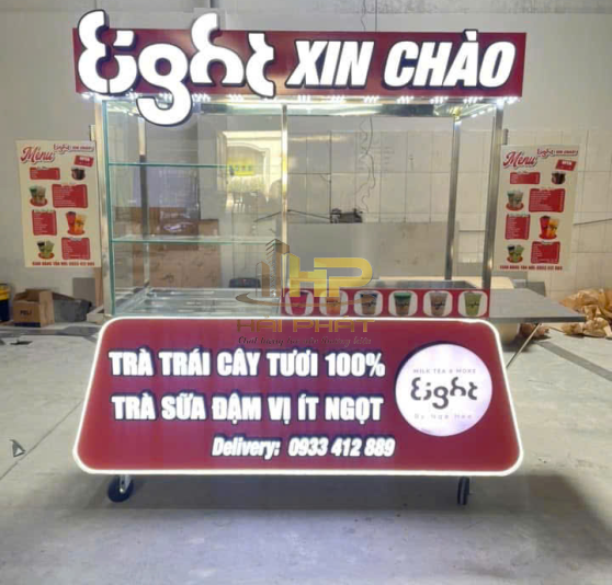 Xe Trà Trái Cây Inox 1M2