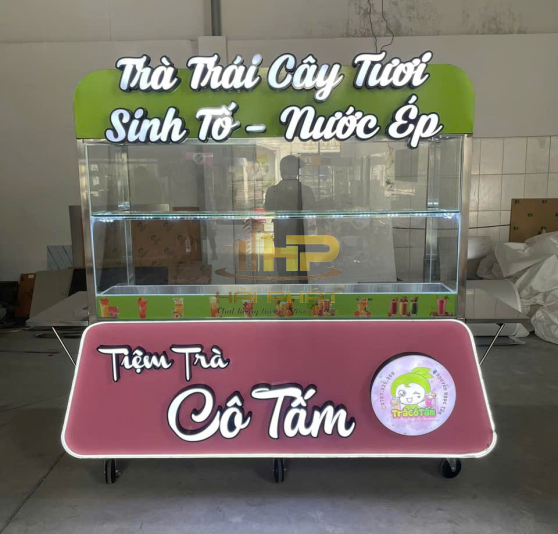 Xe Trà Trái Cây Inox 1M2