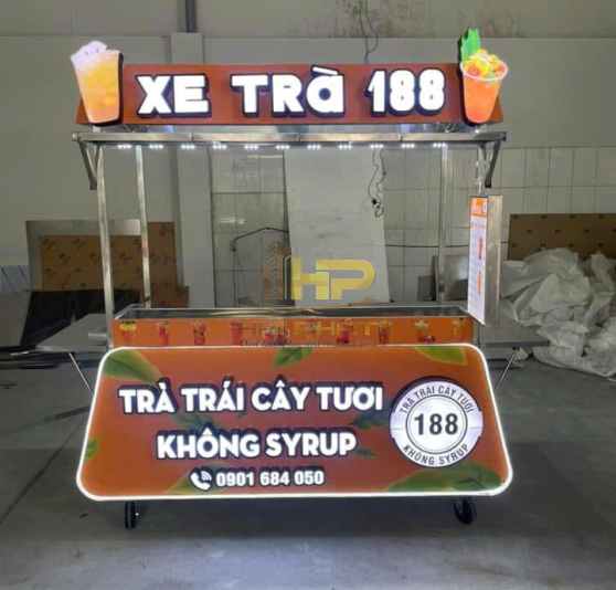Xe Trà Trái Cây Inox 1M2
