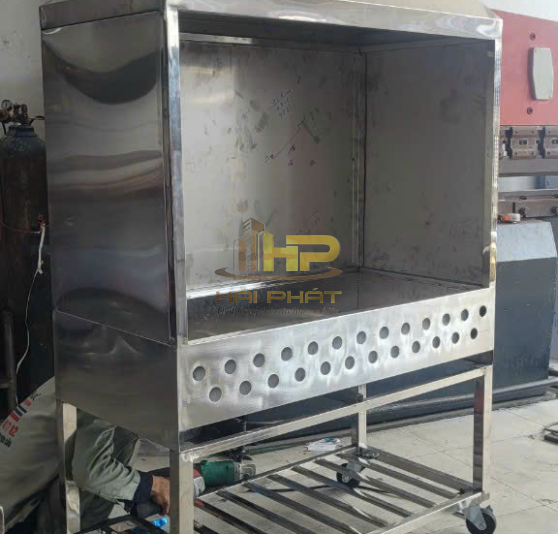 Lò Nướng Than Inox 304 Có Chụp Hút & Quạt Hút Khói