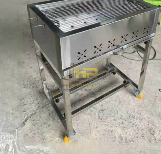 Lò Nướng Than Inox 304 Có Chụp Hút & Quạt Hút Khói
